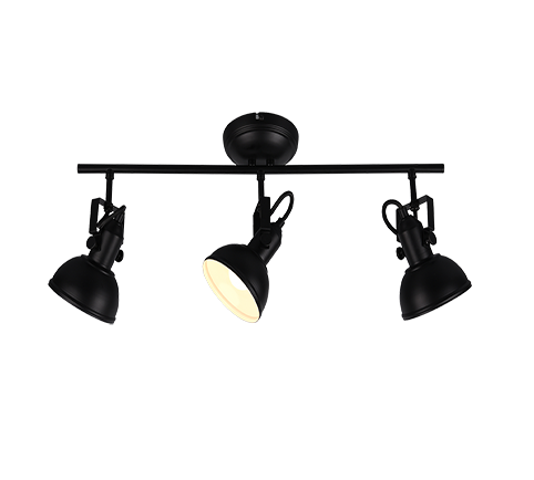 Σποτ Τρίφωτο 3xE14 L60cm Black Matt Trio Lighting Gina R80153032