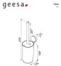 Πιγκάλ Επιτοίχιο Geesa Opal Chrome-Black 7211-100