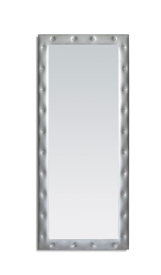 Καθρέπτης Επιτοίχιος Π70xY170 εκ. Ασημί MDF Πλαίσιο Mirrors & More Xeni 1570389