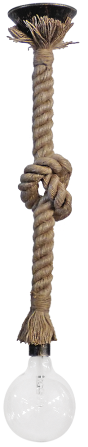 Κρεμαστό φωτιστικό E/27K ROPE 1L Φ24 Heronia 31-0577