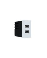 MODYS ΠΡΙΖΑ ΤΡΟΦΟΔΟΣΙΑΣ USB 1 ΣΤ. 2XUSB A+C ΛΕΥΚΟ 5VDC 3A IP20 ACA 10101412360