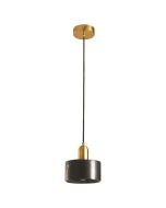 Φωτιστικό Κρεμαστό Ø15xH168cm 1xE27 220V 50/60Hz Gold & Marble Green Eurolamp Arte Illumina 144-46003