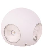 Φωτιστικό Απλίκα Επίτοιχη IP65  Ø10xW3,5xH9,4cm Led 8w 3000K 720lm 85-265V, 50/60Hz Λευκό Αλουμίνιο Eurolamp Plus 145-20226