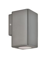 Απλίκα Επίτοιχη IP65 Up-Down  L9,9xW7,6xH14,8cm 1xGU10 220-240V 50/60Hz Grey Plastic+ABS Eurolamp 145-82002