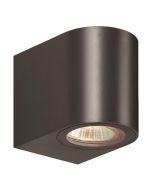 Απλίκα Επίτοιχη IP54  L8xW7xH9,5cm 1xGU10 220-240V 50/60Hz Black Plastic+ABS Eurolamp 145-82061