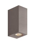 Απλίκα Επίτοιχη IP54  Up-Down  L9,5xW7xH15cm 2xGU10 220-240V 50/60Hz Dark Grey Plastic+ABS Eurolamp 145-82077