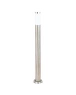 Κολωνάκι Δαπέδου Inox IP44 Ø13,1xH80cm 1xE27 max 12w 220-240V 50/60Hz Αλουμίνιο-Γυαλί Eurolamp "XIOS" 154-56023