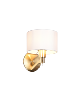 Φωτιστικό Τοίχου Brass Matt με Καπέλο 27xH23cm 1xE27 Trio Lighting Cassio 214470108
