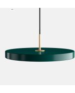 Φωτιστικό Κρεμαστό Led 16w 3000K 1300lm 43x14cm Forest Green-Brass Umage Asteria 2172