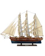 Ξύλινο Καράβι Ιστιοφόρο Cutty Sark 150x23xH124cm Χρώμα Καφέ-Μπλε 31123