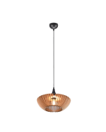 Μοντέρνο Κρεμαστό Ξύλο Φυσικό 40xH26cm 1xE27 Trio Lighting Colino 315900142