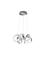 Κρεμαστό Φωτιστικό 150xH55cm LED 38w 3000K 4400lm Brushed Aluminium Trio Lighting Carrera 325010105