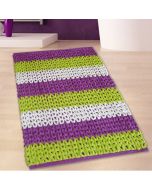 ΠΑΤΑΚΙ ΜΠΑΝΙΟΥ #2335 CHENILLE ΛΑΧΑΝΙ-ΜΩΒ 50X80 San Lorentzo 1509 LIME PURPLE