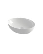 Νιπτήρας Πορσελάνη Επιτραπέζιος 50x38xY14,4 cm Olympia Trend Oval 02 White Glossy Orabella 60138