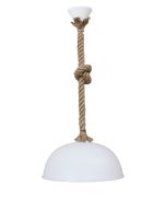 Κρεμαστό φωτιστικό SFERA/30 1L ROPE UT-WHITE Heronia 31-1056