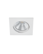 Pamir Τετράγωνο Μεταλλικό Χωνευτό Σποτ με Ενσωματωμένο LED και Θερμό Λευκό Φως σε Λευκό χρώμα 5x5cm Trio Lighting 650410131