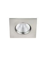 Zagros Τετράγωνο Μεταλλικό Χωνευτό Σποτ με Ενσωματωμένο LED και Θερμό Λευκό Φως σε Ασημί χρώμα 5x5cm Trio Lighting 650610107