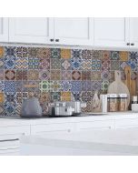 Azulejos XL πλάτη προστασίας τοίχων κουζίνας και μπάνιου (67602) Ango