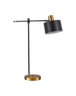 SE21-GM-36-MS1 ADEPT TABLE LAMP Gold Matt and Black Metal Table Lamp Black Metal Shade+ HOMELIGHTING 77-8341