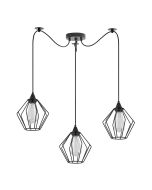 SE21-BL-B10-BL3-GR1 ADEPT PENDANT Black Metal Grid Pendant+ HOMELIGHTING 77-8748