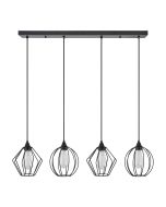 SE21-BL-B10-4BL-GR12 ADEPT FLEX Black Metal Grid Pendant+ HOMELIGHTING 77-8952