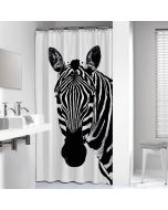 Κουρτίνα Μπάνιου Πλαστική L180xH200 Sealskin Zebra Black 800150