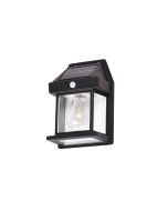 Απλίκα Επίτοιχη Ηλιακή LED 10W 3CCT 3000-6000K 800lm Solar Wall Light Black Color it-Lighting Faber 80204411S