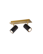 Σποτ Δίφωτο Κινητό Schartz-Gold-Black 30xH15cm 2xGU10 Trio Lighting Marley 802400280