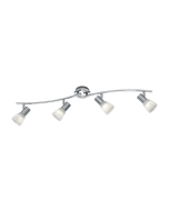 Σποτ Τετράφωτο 88xH19cm Led 4xE14 4x470lm 3000lm Nickel Mat Trio Lighting Levisto 871010407