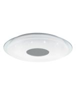 Πλαφονιέρα Οροφής Λευκή 56xH8cm LED 2700-6500Κ 1240lm Εφαρμογή-Τηλεχειριστήριο Eglo Lanciano 900005