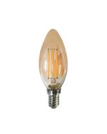 LED CANDLE AMBER STEP DIM E14 230V 5W 2700K 300° 400LM RA80 ACA DECO5WWAMSD