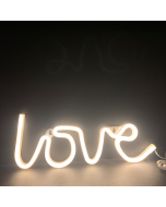 LOVE, 118 NEON LED ΛΑΜΠΑΚΙΑ ΜΕ ΜΠΑΤΑΡΙΑ (3xAA)/USB, WW, IP20, 35.5x2x13cm ACA X041181322