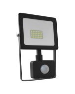 BLACK SENSOR LED SMD FLOOD LUMINAIRE IP66 20W 6000K 1760Lm 230V RA80 ACA Q2060S