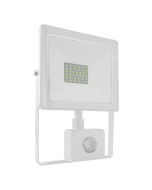 WHITE SENSOR LED SMD FLOOD LUMINAIRE IP66 30W 3000K 2400Lm 230V RA80 ACA Q3030WS