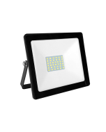 BLACK LED SMD FLOOD LUMINAIRE IP66 30W 6000K 2650Lm 230V RA80 ACA Q3060