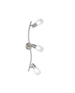  Σποτ Ράγα Τρίφωτη 3xE14 σε Ασημί Χρώμα Trio Lighting Colmar R80023007