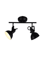 Σποτ Δίφωτη Ράγα 2xE14 Black Mat Trio Lighting Gina R80152032