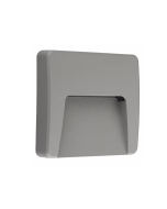 LED WALL SQUARE LUMINAIRE GREY 230V AC IP65 3W 3000K 200LM RA80 ACA SLIM42