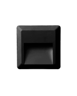 LED WALL SQUARE LUMINAIRE BLACK 230V AC IP65 2W 3000K 100LM RA80 ACA SLIM52NB