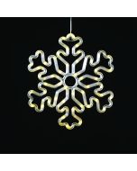 "PLASTIC SNOWFLAKE" 50 LED ΛΑΜΠΑΚΙΑ WW ΜΠΑΤ. (3ΧΑΑ)/USB, IP20, 30.5*0.7*27.5 ACA X04501311