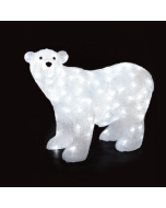 ACRYLIC BACK BEAR 240 LED ΛΕΥΚΑ IP44 97*42*75cm  30cm ΚΑΛ. ACA X082402229