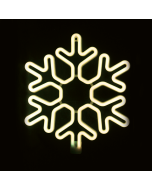 "SNOWFLAKE" 300 NEON LED 3m NEON DOUBLE SMD ΦΩΤ., WW ΣΤΑΘ., IP44, 40X40CM, 1.5m ΚΑΛ. ACA X0830014111