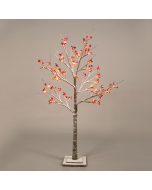 "SNOW RED BERRY TREE" 48 WW LED ΛΑΜΠΑΚ.ΑΝΤΑΠΤ.(24VDC) IP44 20X20X120CM 3M KΑΦΕ ΚΑΛ. ΤΡΟΦ. ACA X1048143