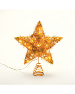 "GOLD CONVEX STAR" 20 MINI WW LED ΛΑΜΠ. ΜΠΑΤ. 3ΧΑΑ,IP20 23x5x20cm ACA X11201121