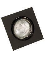 InLight Χωνευτό σποτ από μαύρο μέταλλο 1XGU10 D:9cm 43278-Μαύρο