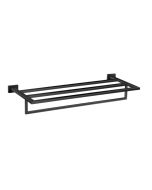 Ραφιέρα Πετσετών W60xD25xH11,5 εκ. Επίτοιχη Black Mat Sanco Towel Racks 0951-M116