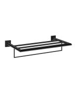 Ραφιέρα Πετσετών W60xD22xH12 εκ.Black Mat Sanco Towel Racks 0961-M116