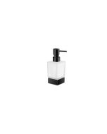 Dispenser Αντλία Σαπουνιού Επικαθήμενη Black Mat Sanco Glass Bathroom Set 90355-M116