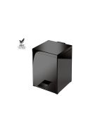 Χαρτοδοχείο 5lt 18x25*Y26,5 cm Gun Metal Polished Soft Closιng Sanco Waste Bins 90677-A23