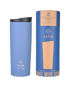 Θερμός 450ml Travel Mug Save the Aegean Denim Blue Estia Home Art 01-20323